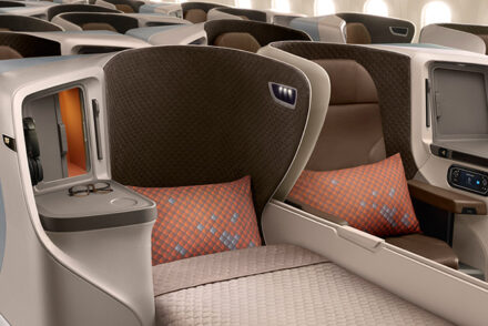 Singapore Airlines Business Class in einer 787