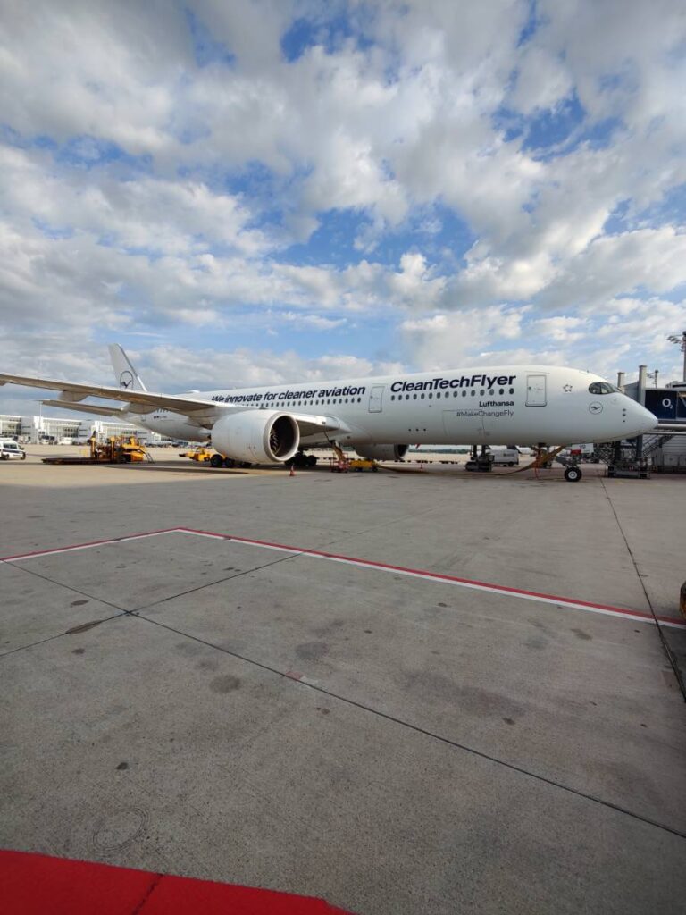 Lufthansa Flugzeug am Flughafen München