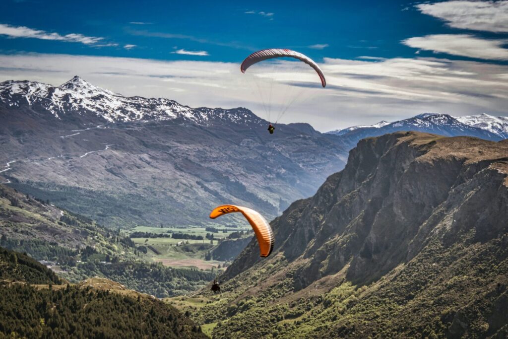 Paragliding in Neuseeland 